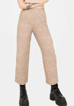 Suma Cotton Textured Pull On Tapered Trouser