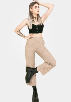 Suma Cotton Textured Pull On Tapered Trouser