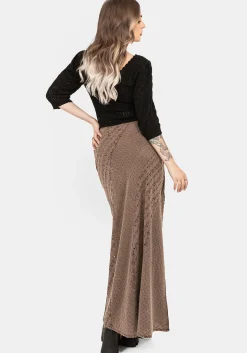 Summerisle Cotton Broderie Detail Midaxi Skirt