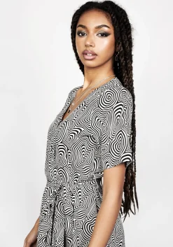 Summers Printed Wrap Dress