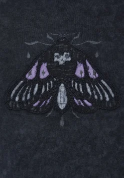 Summertime Cotton Moth Applique T-Shirt