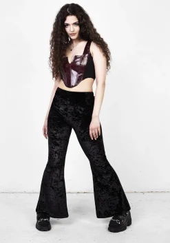 Superstition Crushed Velour Flares
