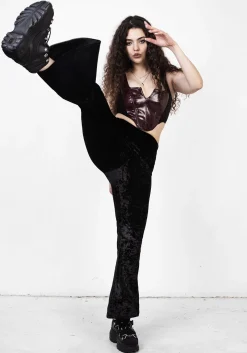 Superstition Crushed Velour Flares
