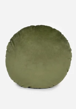 Swamplife Embroidered Velour Round Cushion