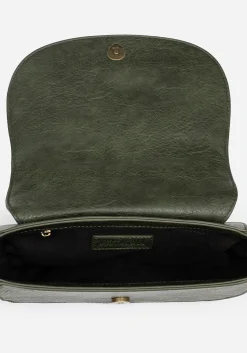 Swamplife Frog Embroidered Crossbody Saddle Bag