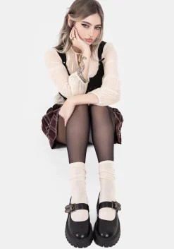 Swarm Bug Buckle Mary Jane Shoes