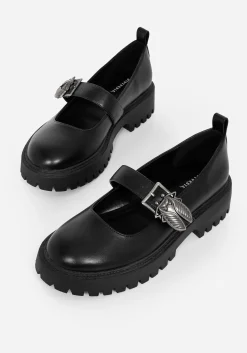 Swarm Bug Buckle Mary Jane Shoes