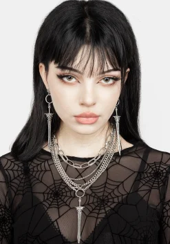 Sword Drop Earrings