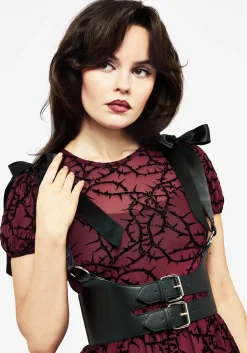 Sylph Ribbon Tie Shoulder Buckled Waist Harness