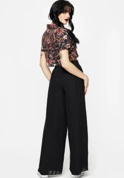 Tabitha Wide Leg Check Trousers
