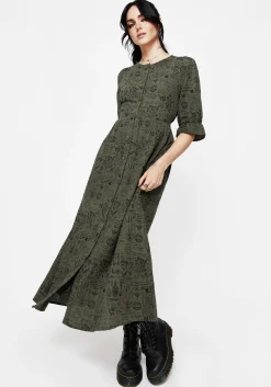 Taddea Cotton Button Up Midaxi Dress