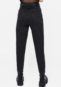 Tarantism Embroidered Mom Jeans