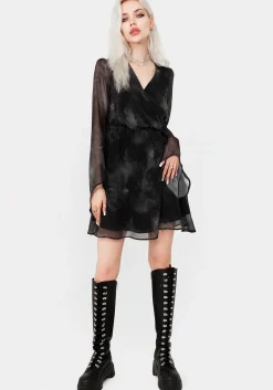 Tempest Flared Sleeve Mini Dress