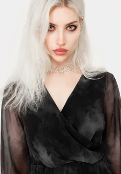 Tempest Flared Sleeve Mini Dress