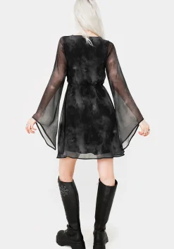Tempest Flared Sleeve Mini Dress