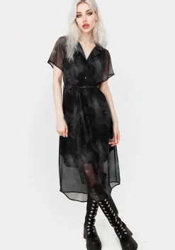 Tempest Midi Tie Waist Shirt Dress