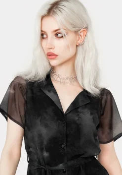 Tempest Midi Tie Waist Shirt Dress