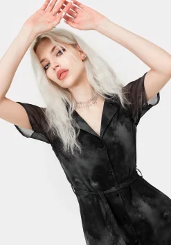 Tempest Midi Tie Waist Shirt Dress