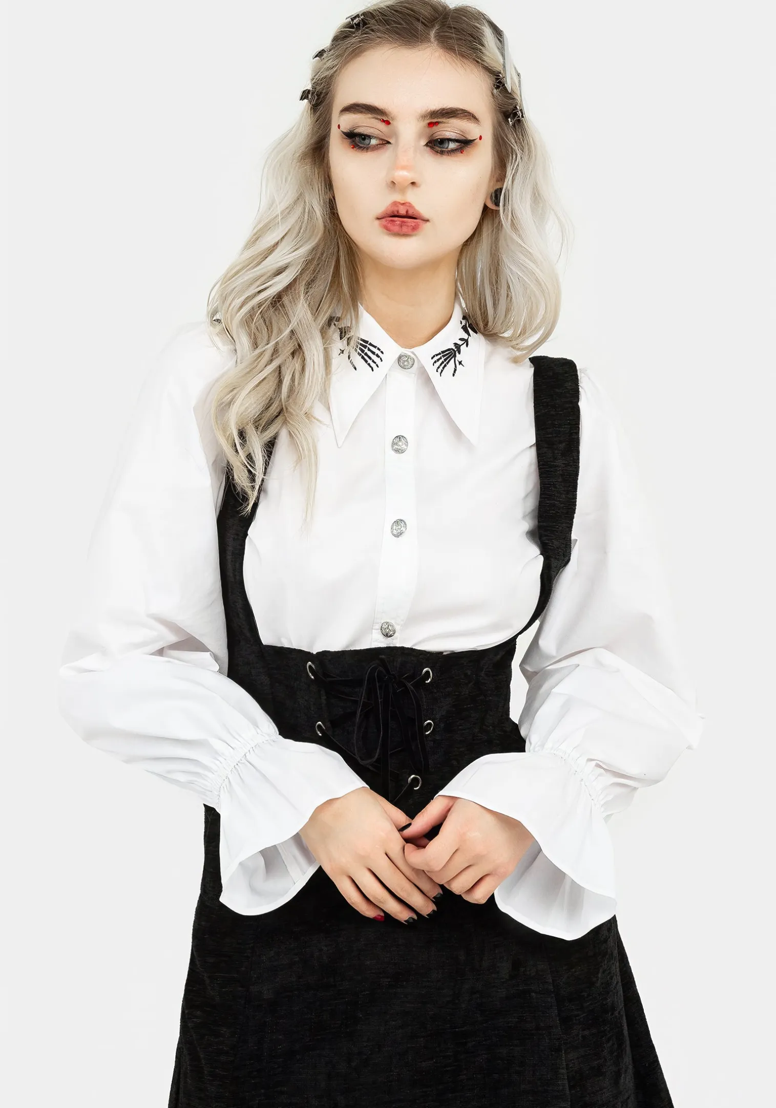 Tempora Embroidered Button Up Shirt