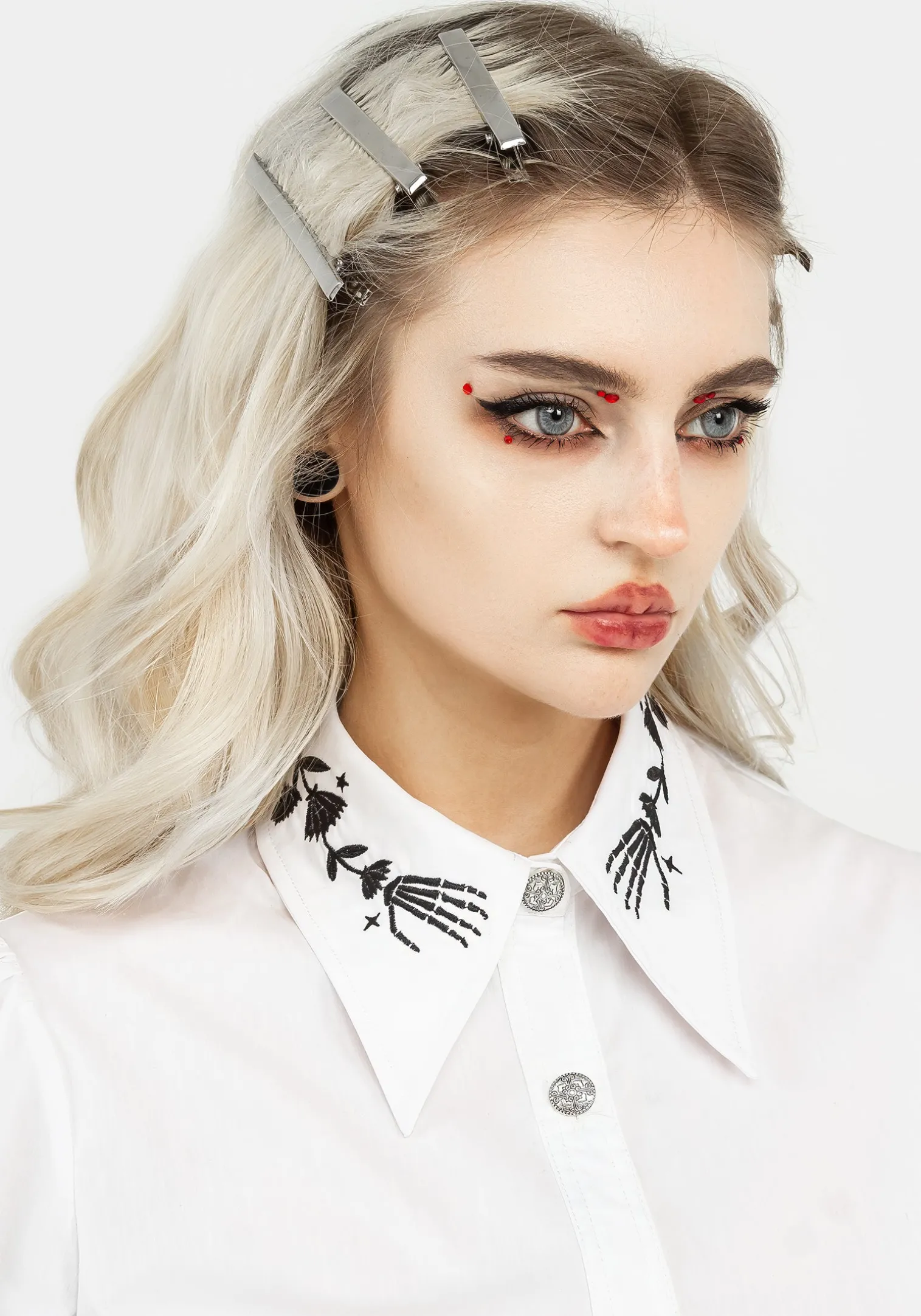 Tempora Embroidered Button Up Shirt