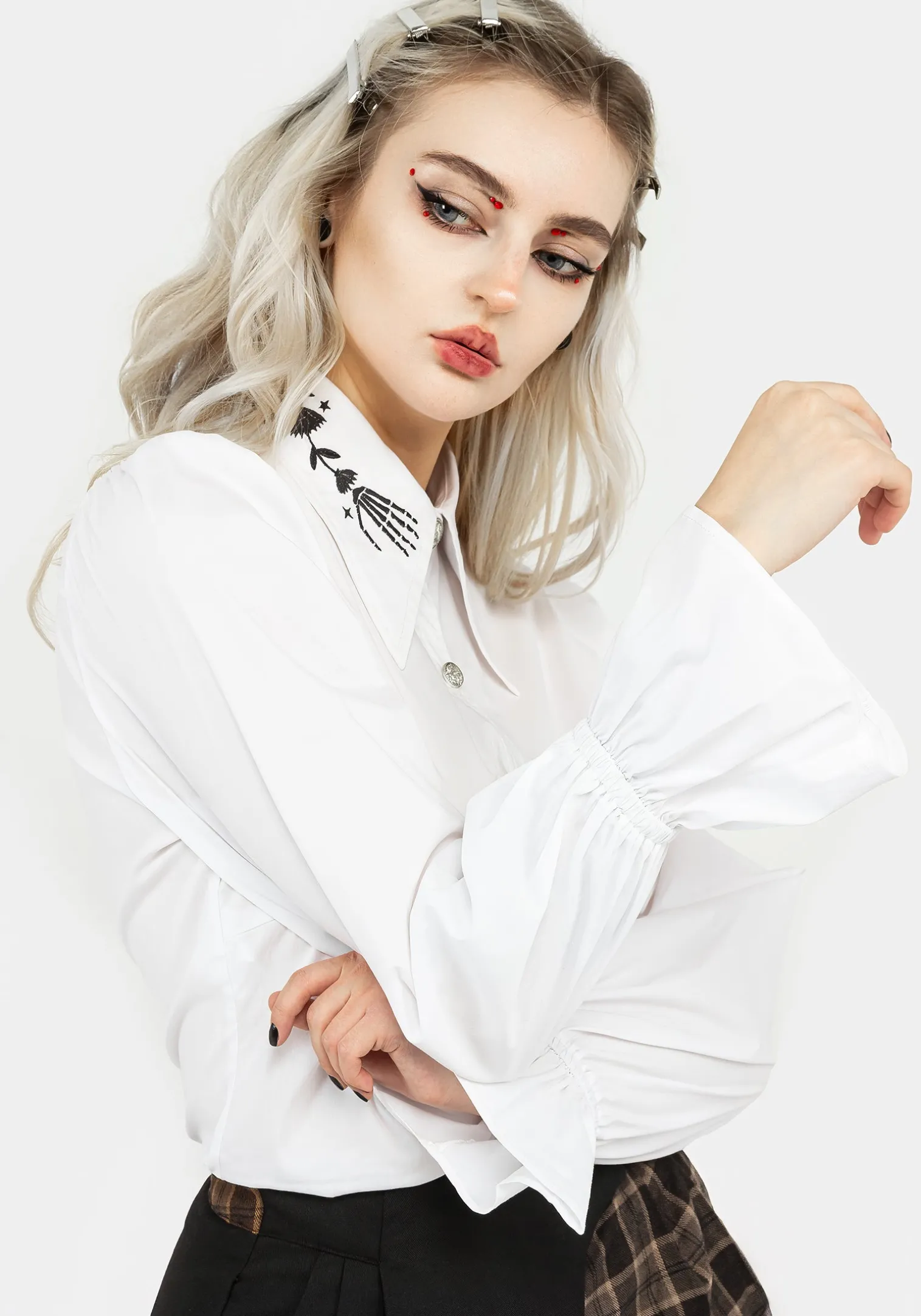 Tempora Embroidered Button Up Shirt
