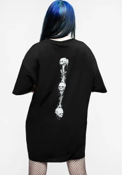Temptation Snakes Oversized Tee Dress