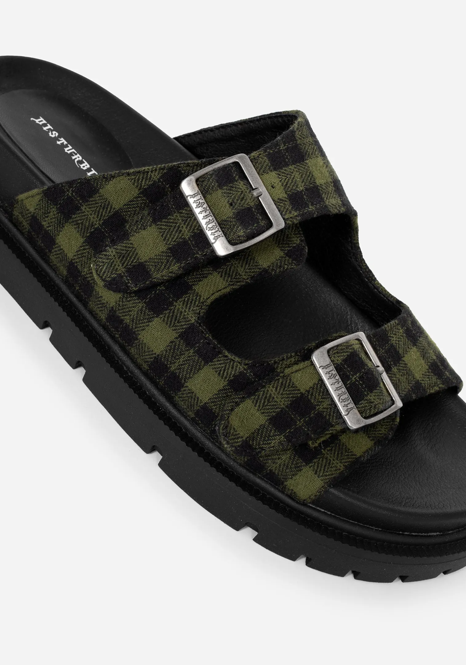 Terra Gingham Buckle Sandals