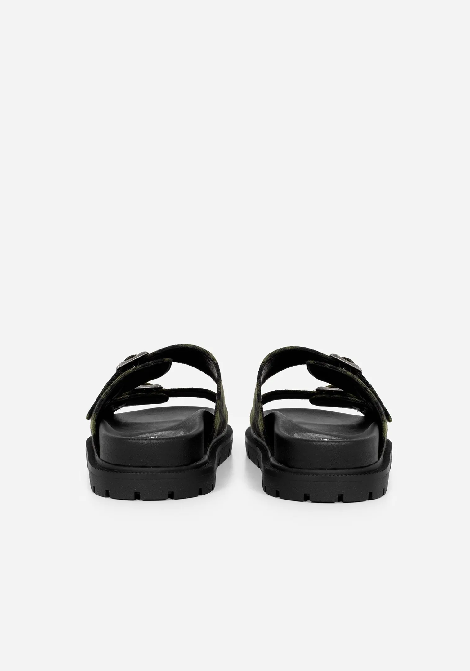 Terra Gingham Buckle Sandals