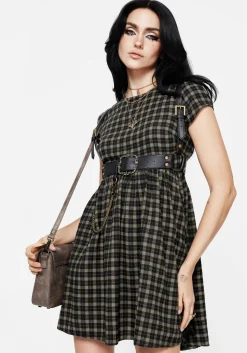 Terra Mini Smock Dress - Olive