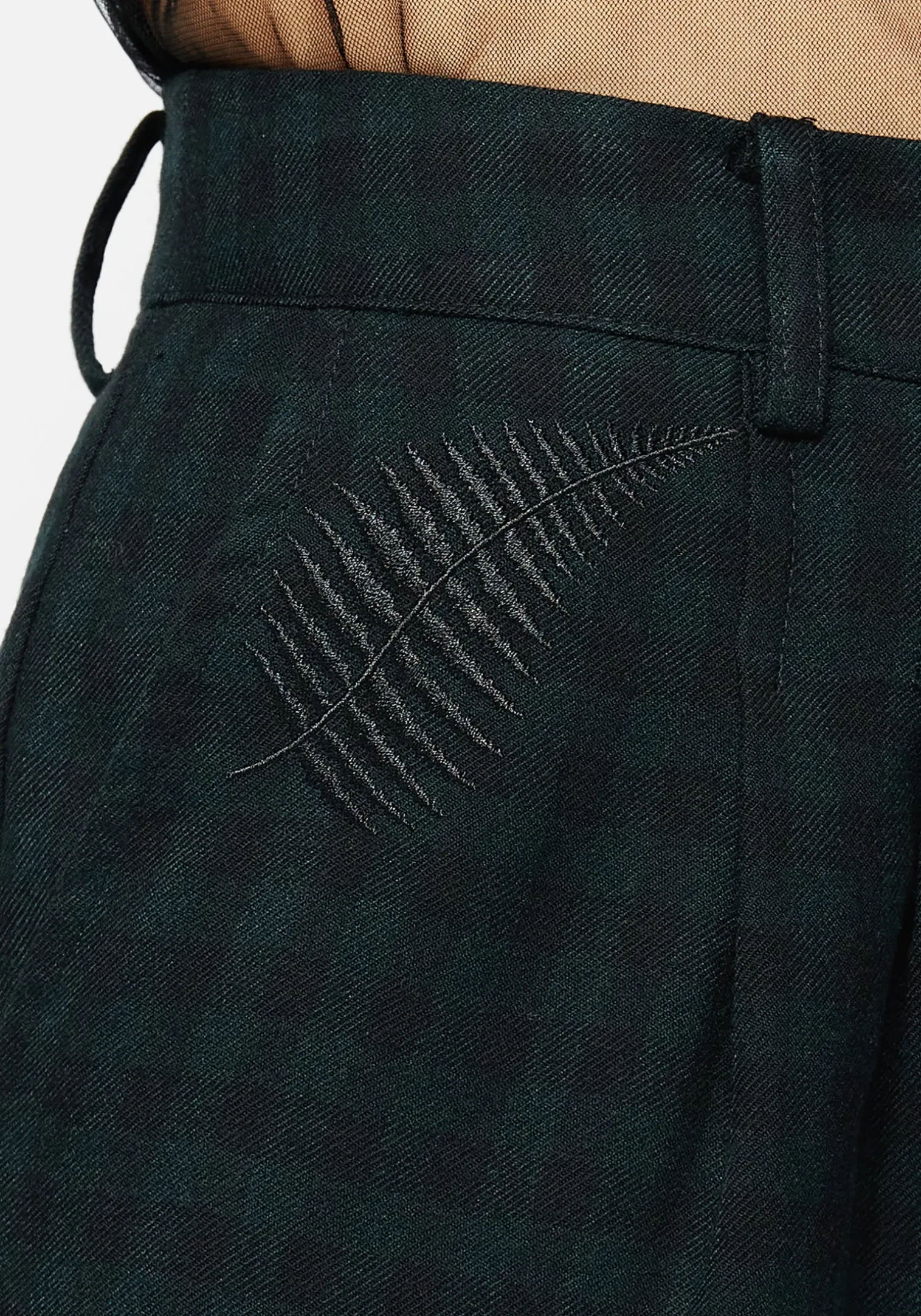 Terraria Embroidered Tapered Trousers