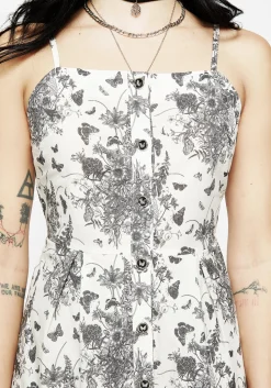 Thalia Mini Apron Dress - Cream