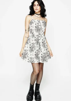 Thalia Mini Apron Dress - Cream