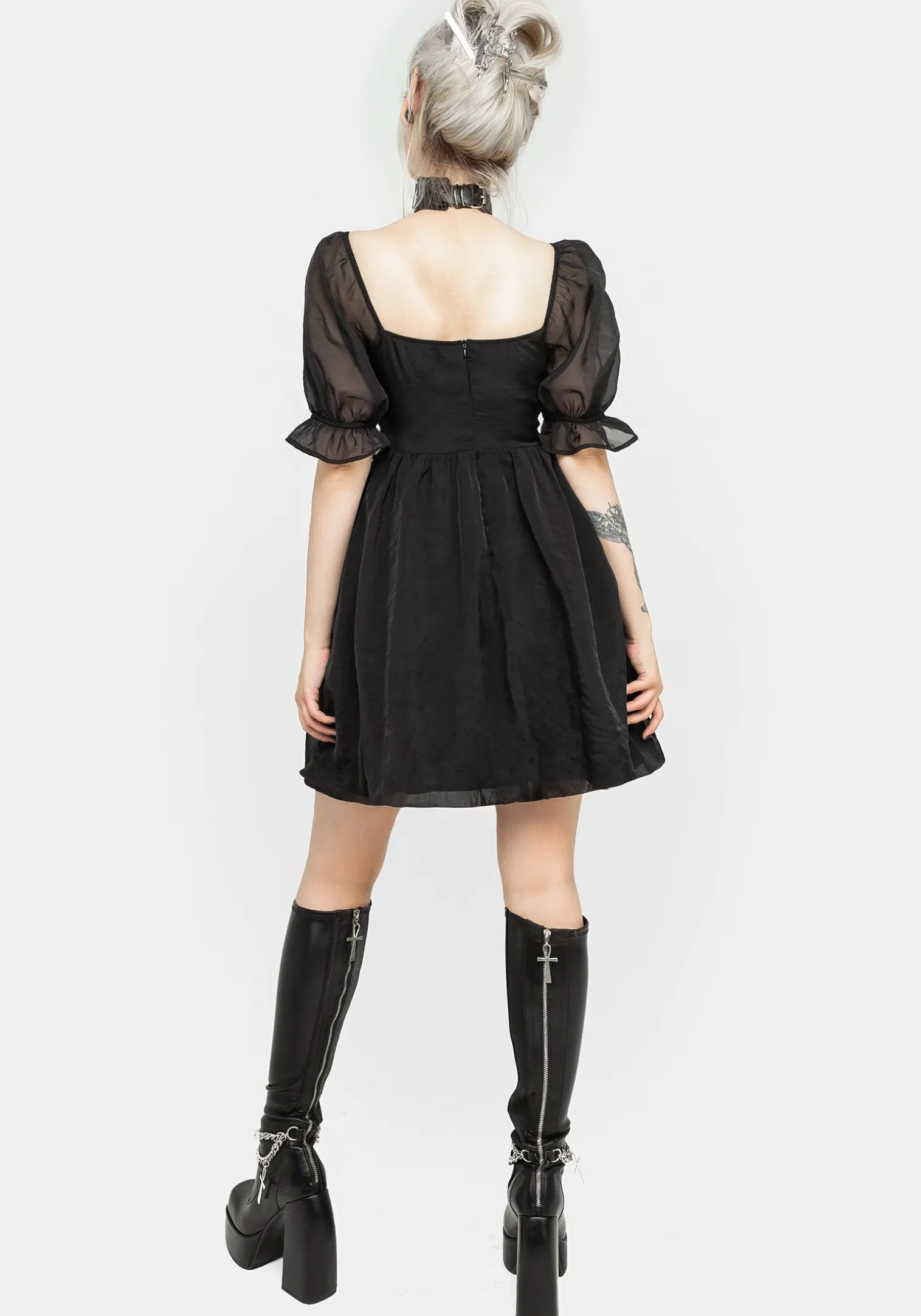 Tiffany Organza Puff Mini Dress
