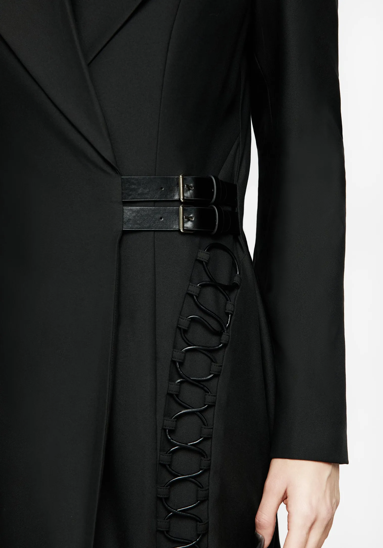 Torrid Lace up Panelled Blazer Dress