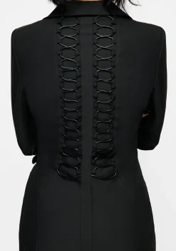 Torrid Lace up Panelled Blazer Dress