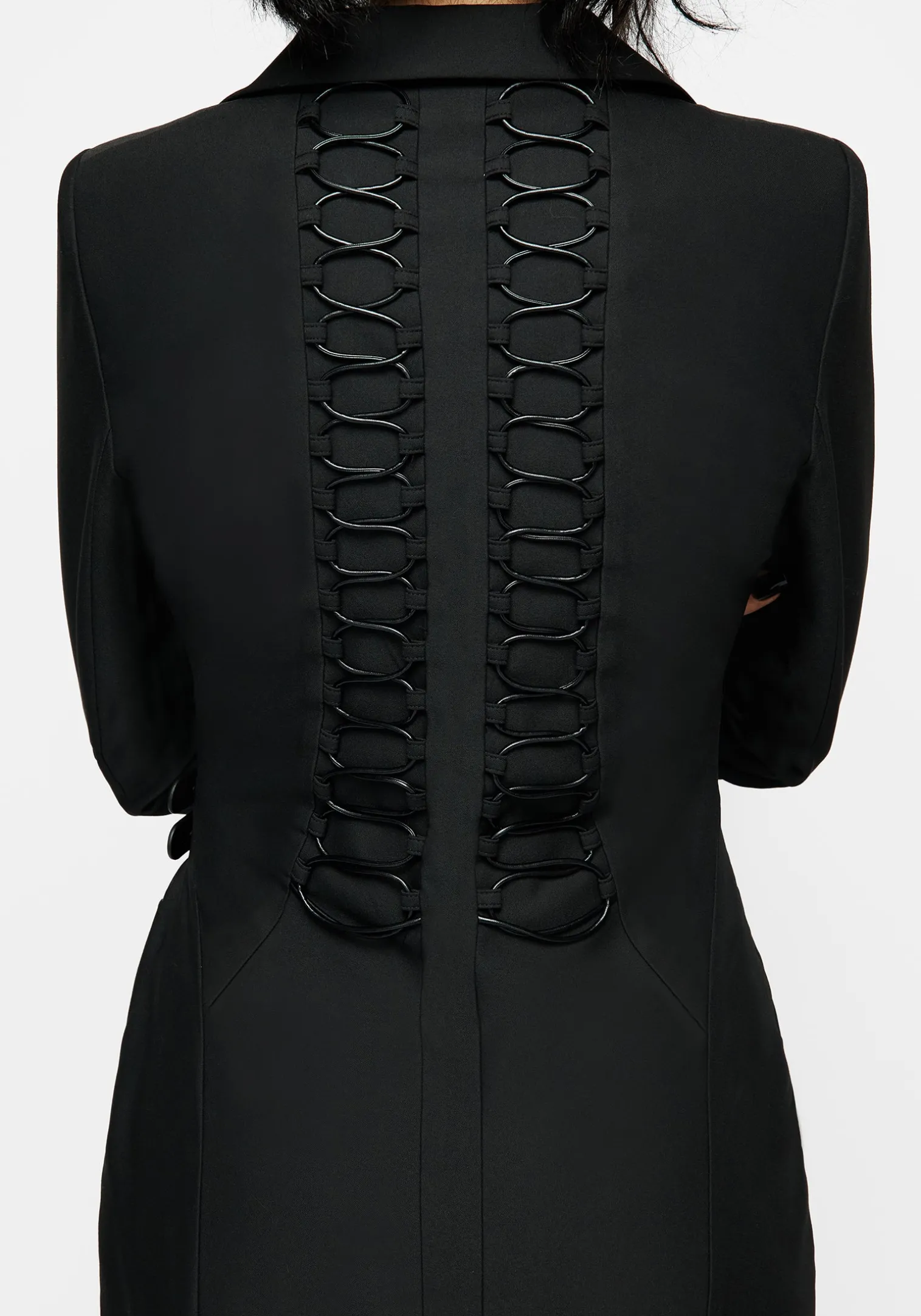 Torrid Lace up Panelled Blazer Dress