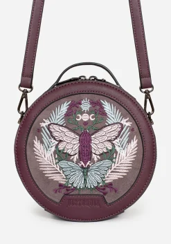 Trivia Moth Embroidered Crossbody Bag