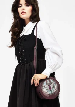 Trivia Moth Embroidered Crossbody Bag