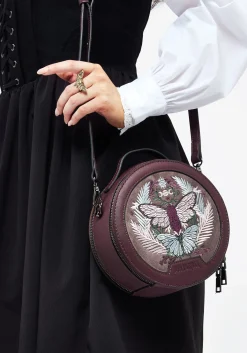 Trivia Moth Embroidered Crossbody Bag
