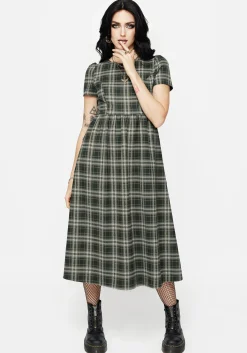 Tulisa Check Midi Dress