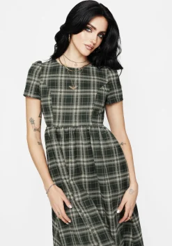 Tulisa Check Midi Dress