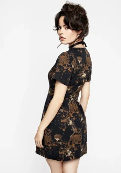 Underworld Cotton Wrap Mini Dress