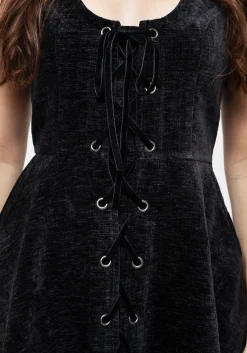 Valar Lace Up Mini Dress