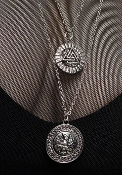 Valkyrie 4 Layered Rune Choker Necklace
