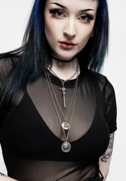 Valkyrie 4 Layered Rune Choker Necklace