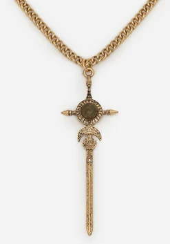 Valkyrie Layered Rune Choker Necklace - Gold