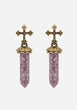 Vallum Cross Shard Earrings