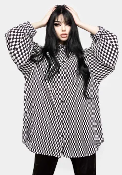 Vaudeville Pleat Shirt Dress