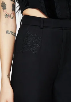 Vault Tie Waist Tailored Flare Trousers
