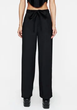 Vault Tie Waist Tailored Flare Trousers